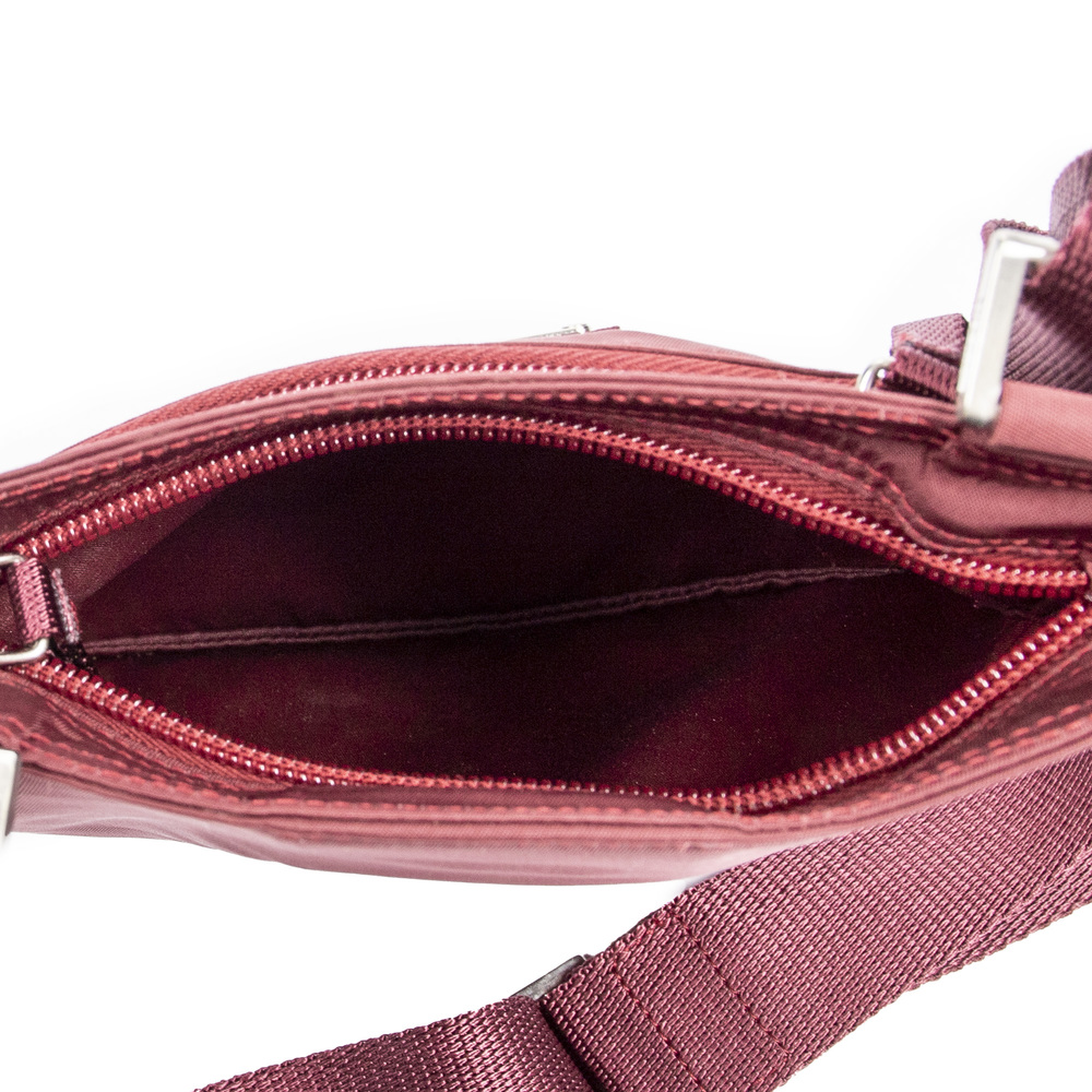 Prada Front Pocket Square Small Crosbody in Red Nylon Canvas - Picture 7 of 7